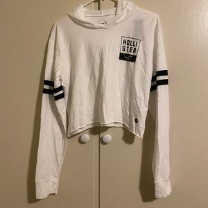 🔥New long sleeve raw hem T-shirt hoodie medium